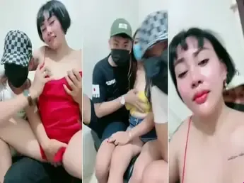 Tante Kina Live Digenjot Dua Brondong Ganas Puas
